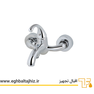 شیر حمام طوفان فلز مدل آنتیک رنگ کروم